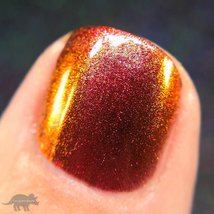 Don't Disturb the Damned - Red Nail Polish - Multichrome Nail Polish - Ghostly Collection - Halloween 2025 - Dam Nail Polish