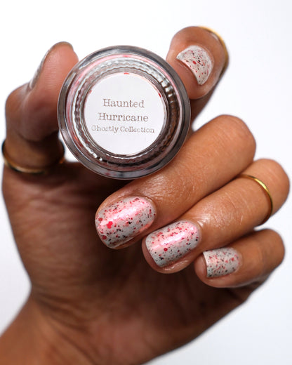 Haunted Hurricane - White Nail Polish - Crelly Nail Polish - Ghostly Collection - Halloween 2025