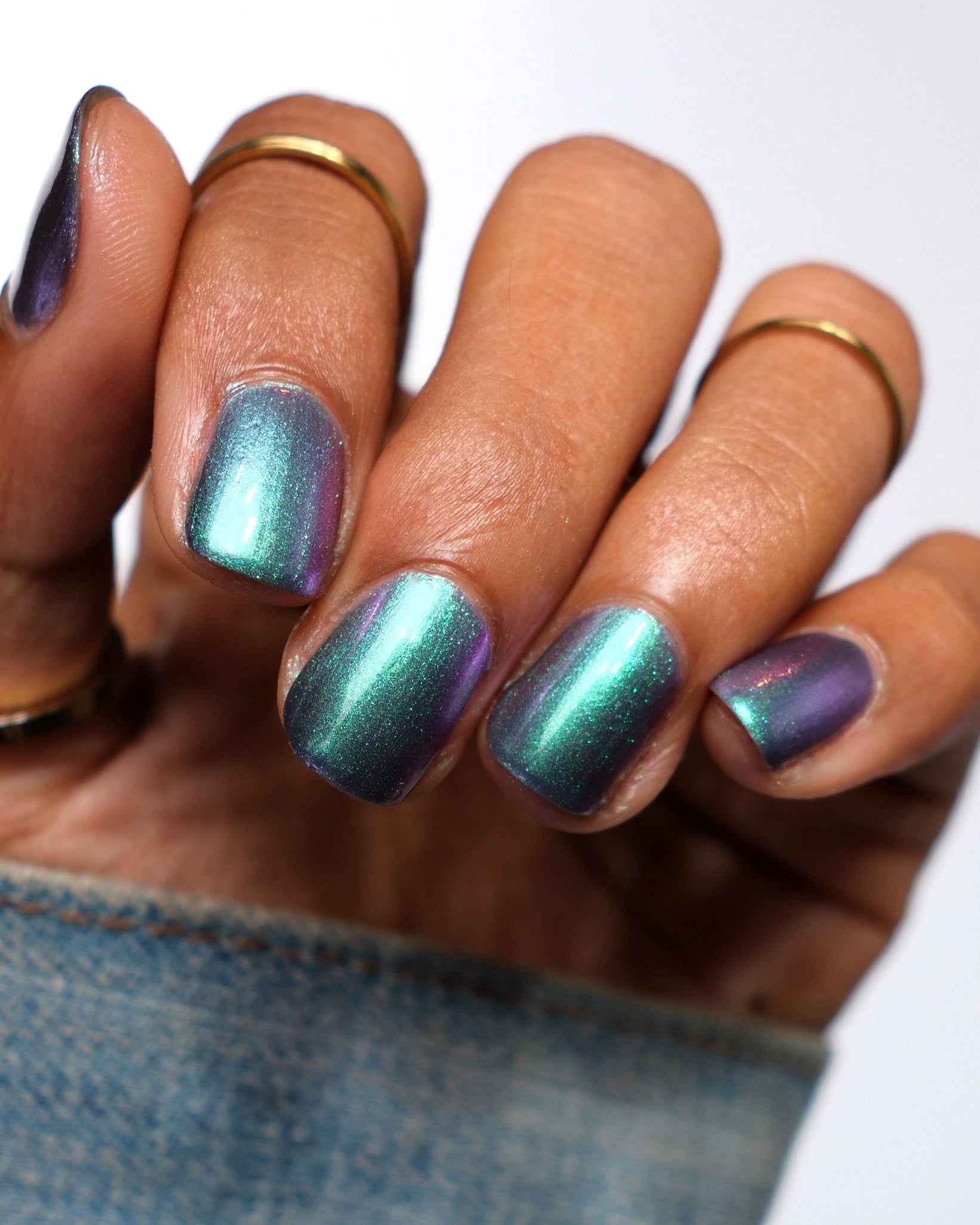 Somebody Sage Me - Gray Nail Polish - Shimmer Nail Polish - Ghostly Co