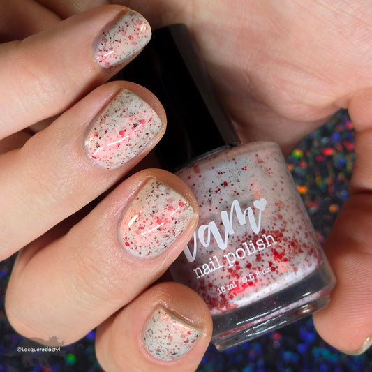 Haunted Hurricane - White Nail Polish - Crelly Nail Polish - Ghostly Collection - Halloween 2025