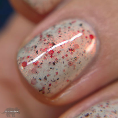 Haunted Hurricane - White Nail Polish - Crelly Nail Polish - Ghostly Collection - Halloween 2025 - Dam Nail Polish