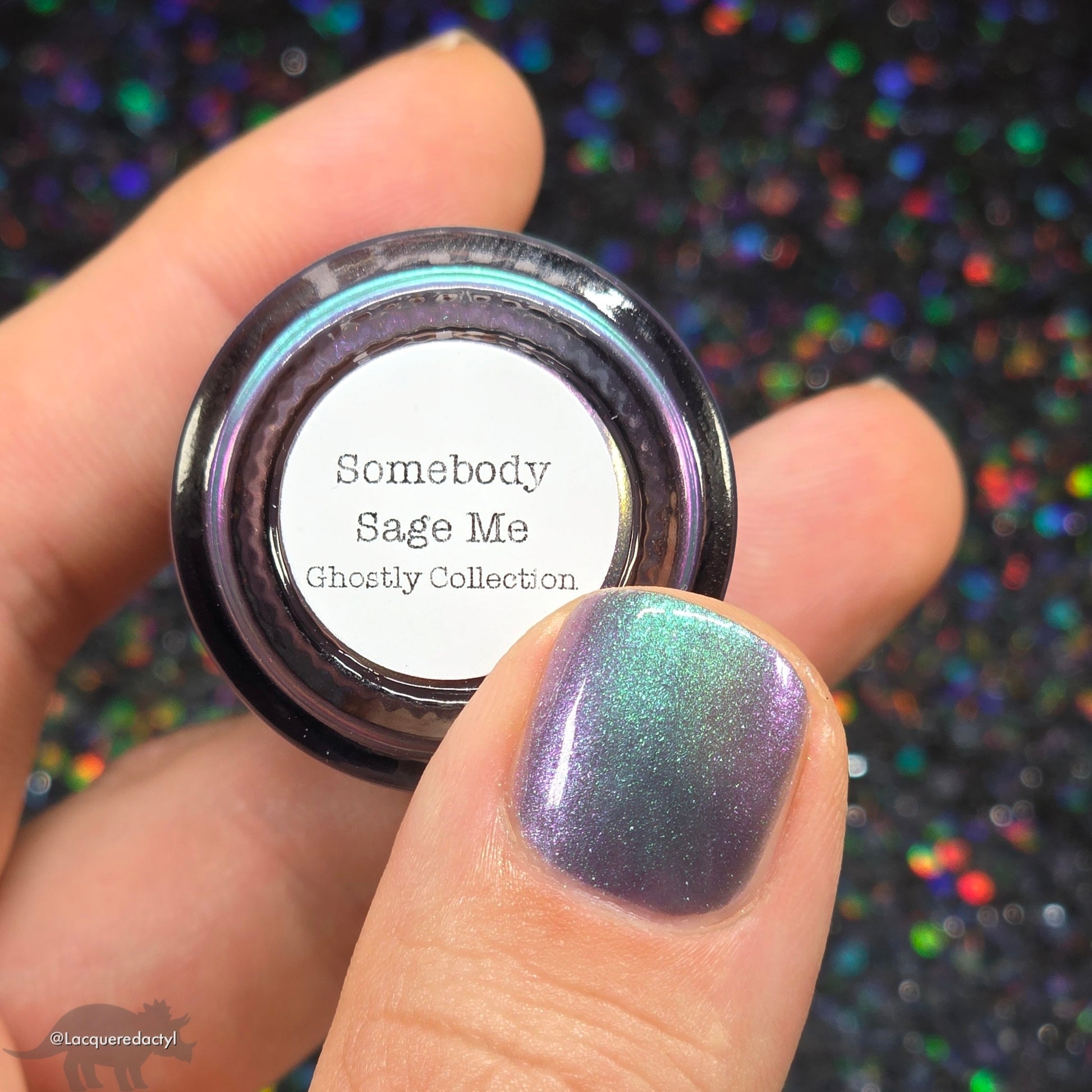 Somebody Sage Me - Gray Nail Polish - Shimmer Nail Polish - Ghostly Collection - Halloween 2025 - Dam Nail Polish