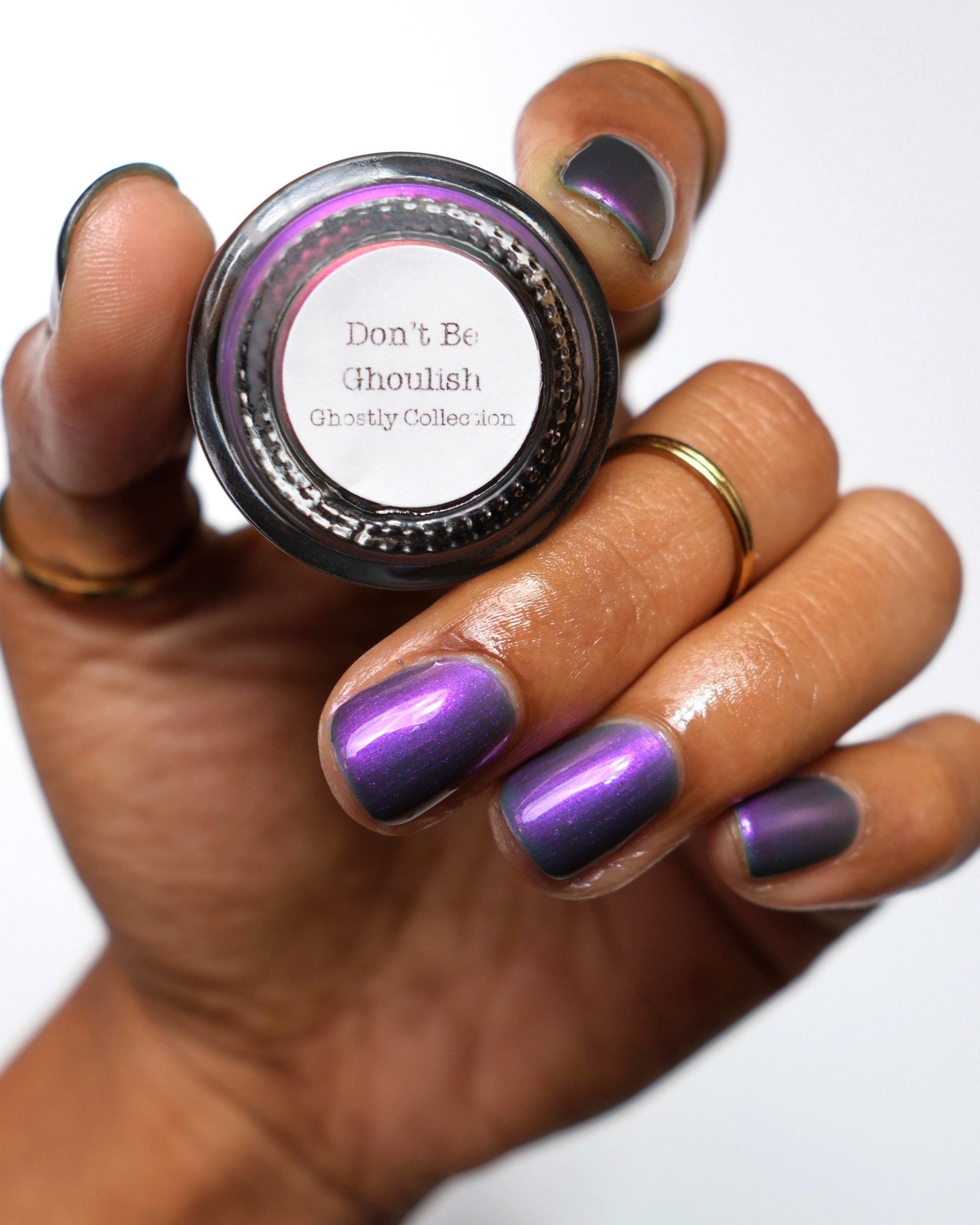 Don't Be Ghoulish - Gray Nail Polish - Shimmer Nail Polish - Ghostly C
