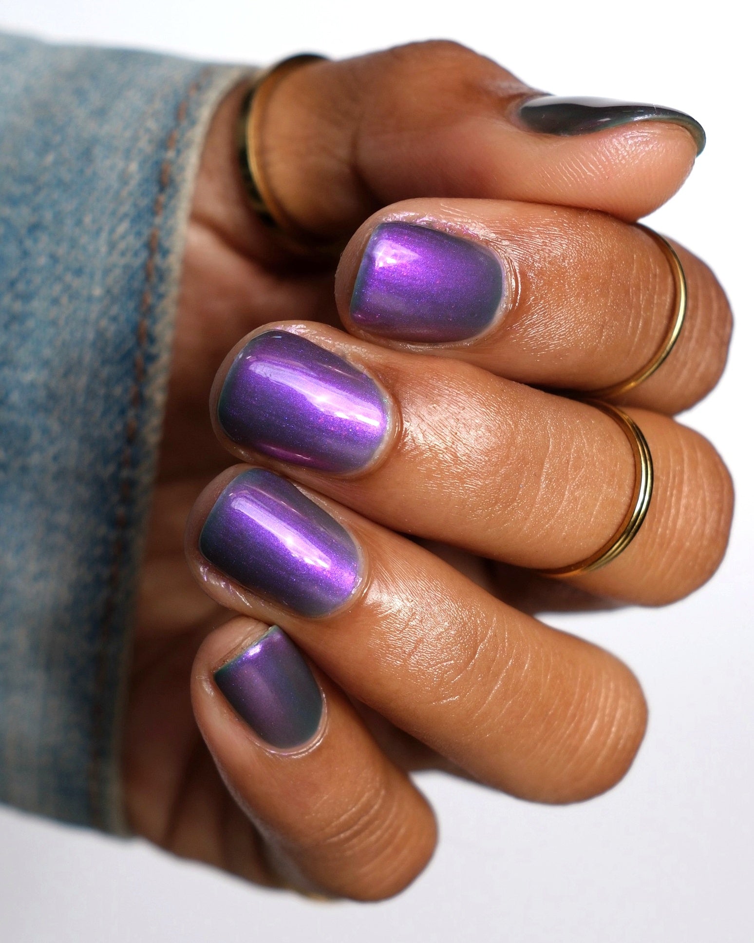 Don't Be Ghoulish - Gray Nail Polish - Shimmer Nail Polish - Ghostly C