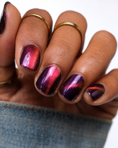 BLOODY MARY x3 - Black Nail Polish - Magnetic Nail Polish - Shimmer Nail Polish - Ghostly Collection - Halloween 2025