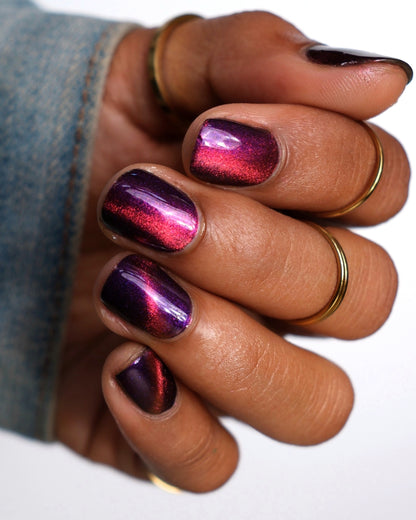 BLOODY MARY x3 - Black Nail Polish - Magnetic Nail Polish - Shimmer Nail Polish - Ghostly Collection - Halloween 2025