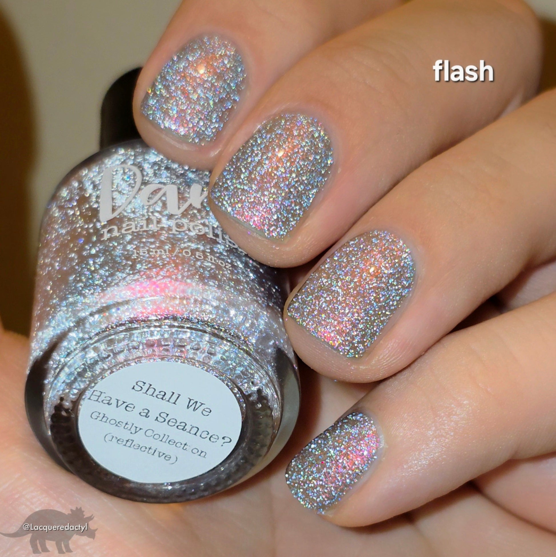 Shall We Have A Seance? - Gray Nail Polish - Reflective Nail Polish - Ghostly Collection - Halloween 2025 - Dam Nail Polish