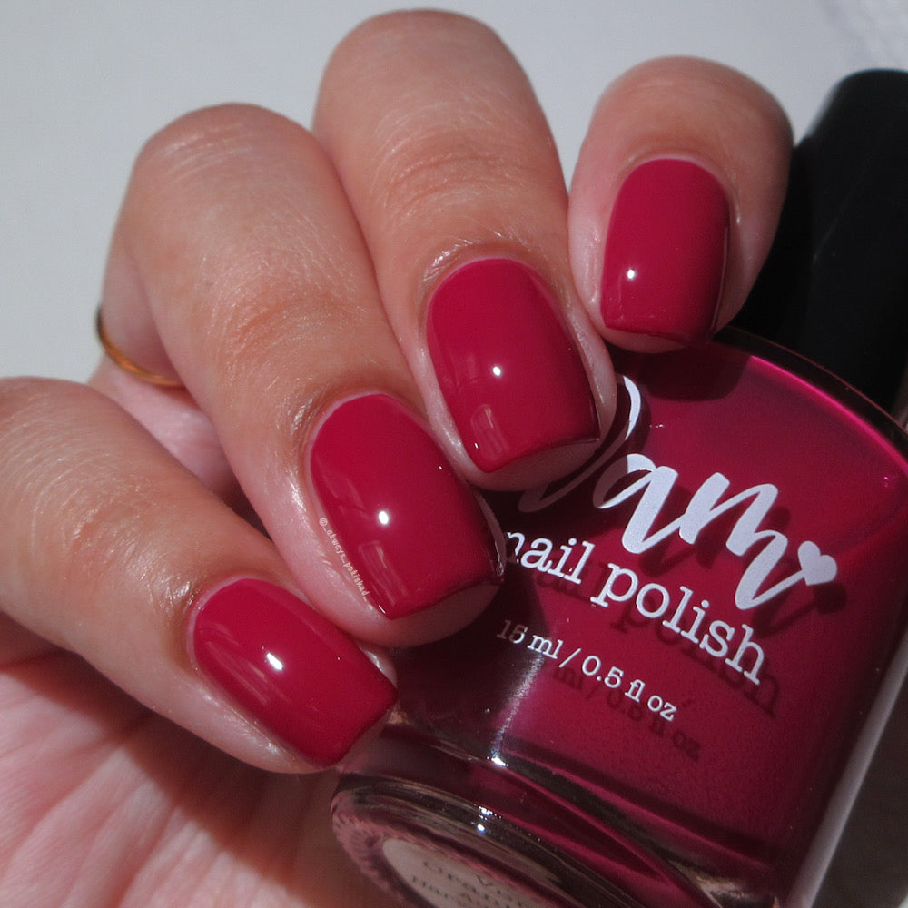 Very Cranberry - Pink Nail Polish - Cream Nail Polish - Fall Nail Polish - Autumn Harvest Creams - Dam Nail Polish