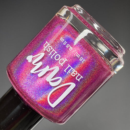 Wish Upon a Firefly - Purple Nail Polish - Linear Holographic Nail Polish - The Secret Fairy Garden - Dam Nail Polish