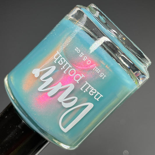 Hidden Garden Spring  - Teal Nail Polish - Shimmer Nail Polish - The Secret Fairy Garden - Dam Nail Polish
