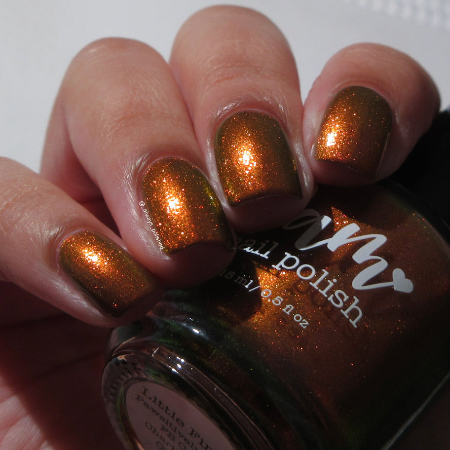 COMING SOON 10/9: Little Firefox - Brown Nail Polish - Shimmer Nail Polish - Pawsitively Polished Facebook Group Exclusive 2026