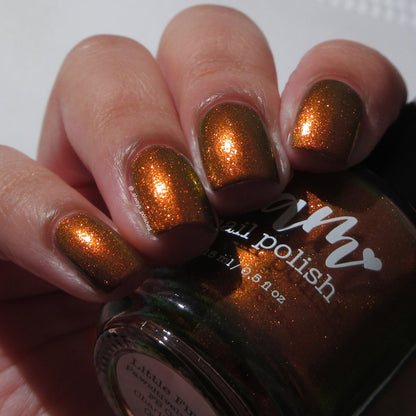 COMING SOON 10/9: Little Firefox - Brown Nail Polish - Shimmer Nail Polish - Pawsitively Polished Facebook Group Exclusive 2026