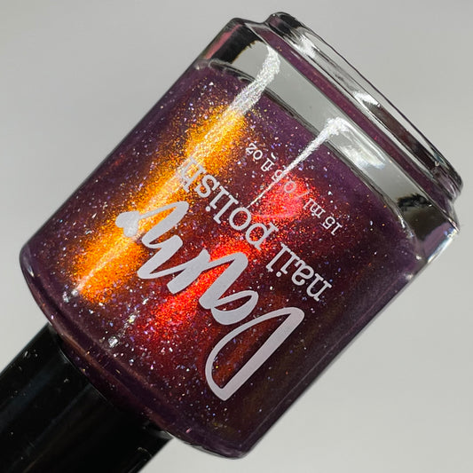 CAPPED PRE ORDER (<5 Weeks Turnaround): Jingle Juice - Red Shimmer Nail Polish - 12 Dam Days of Polish Advent 2023