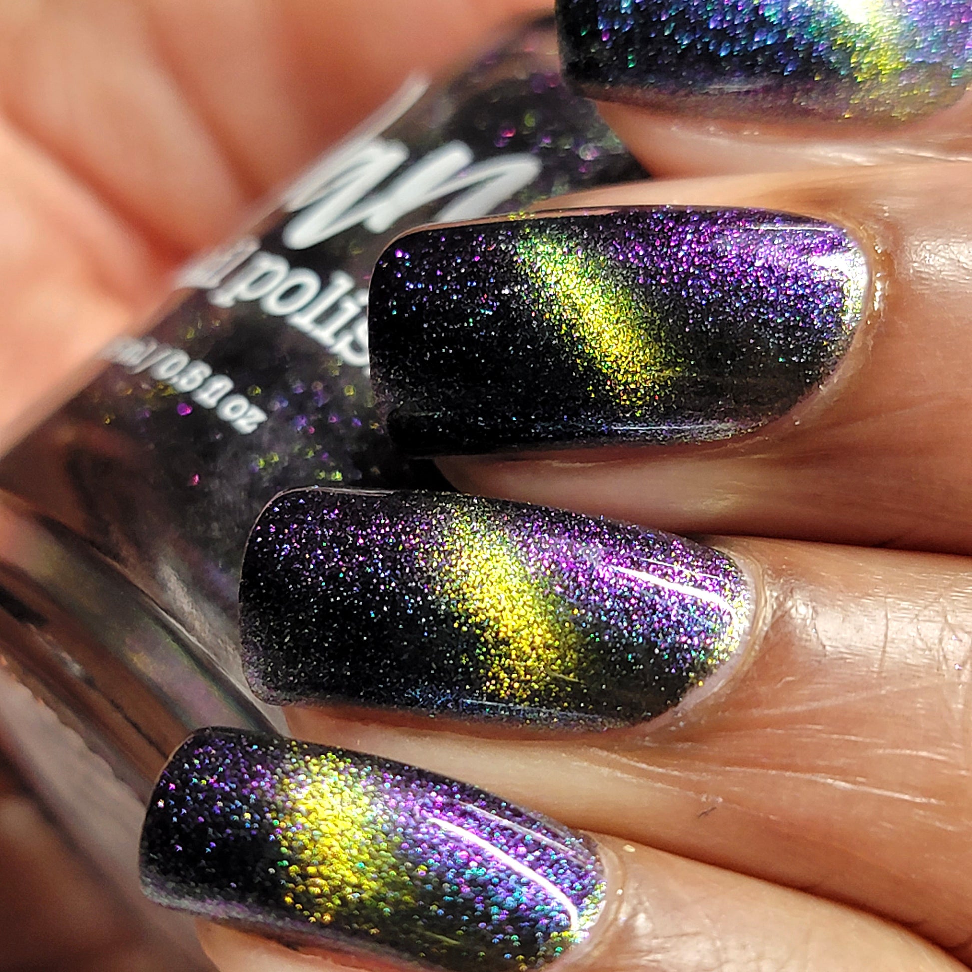 Alternate Adventure - Shifting Multichrome Magnetic Indie Nail Polish - Shifts Green, Blue, and Purple - Into the Multiverse Collection - Dam Nail Polish