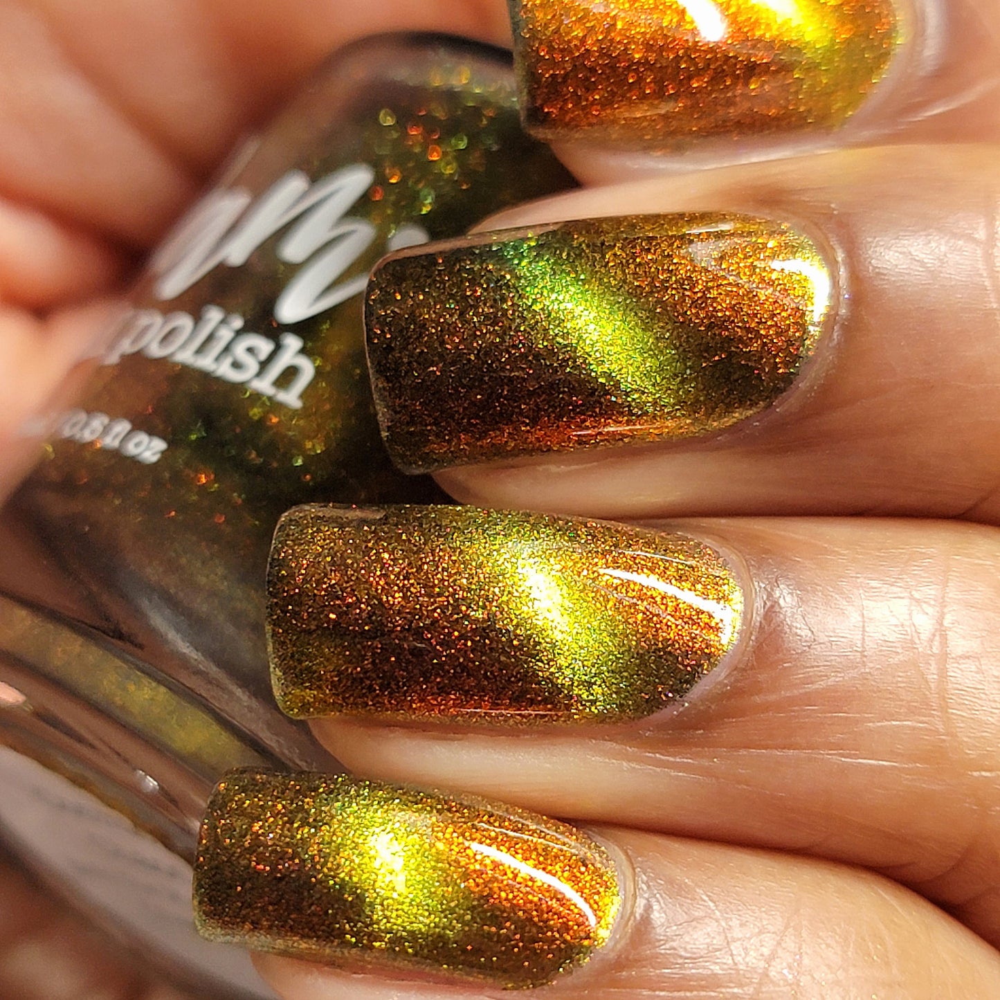 Cosmic Chaos - Red/Orange Multichrome Magnetic Nail Polish - Into the Multiverse Collection