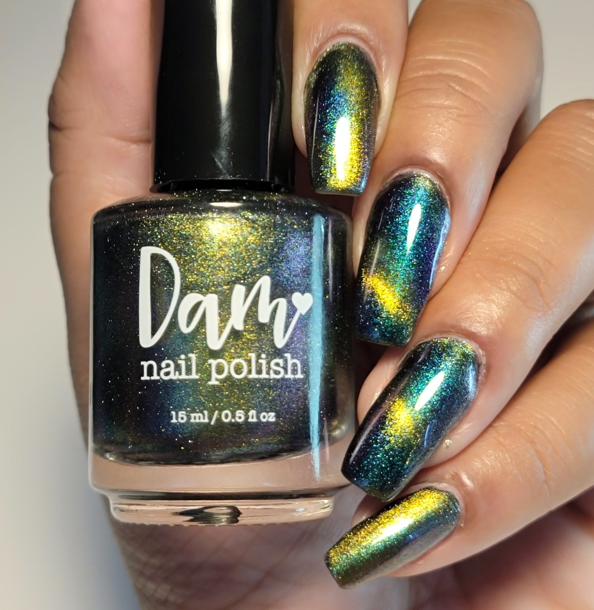 Alternate Adventure - Shifting Multichrome Magnetic Indie Nail Polish - Shifts Green, Blue, and Purple - Into the Multiverse Collection - Dam Nail Polish