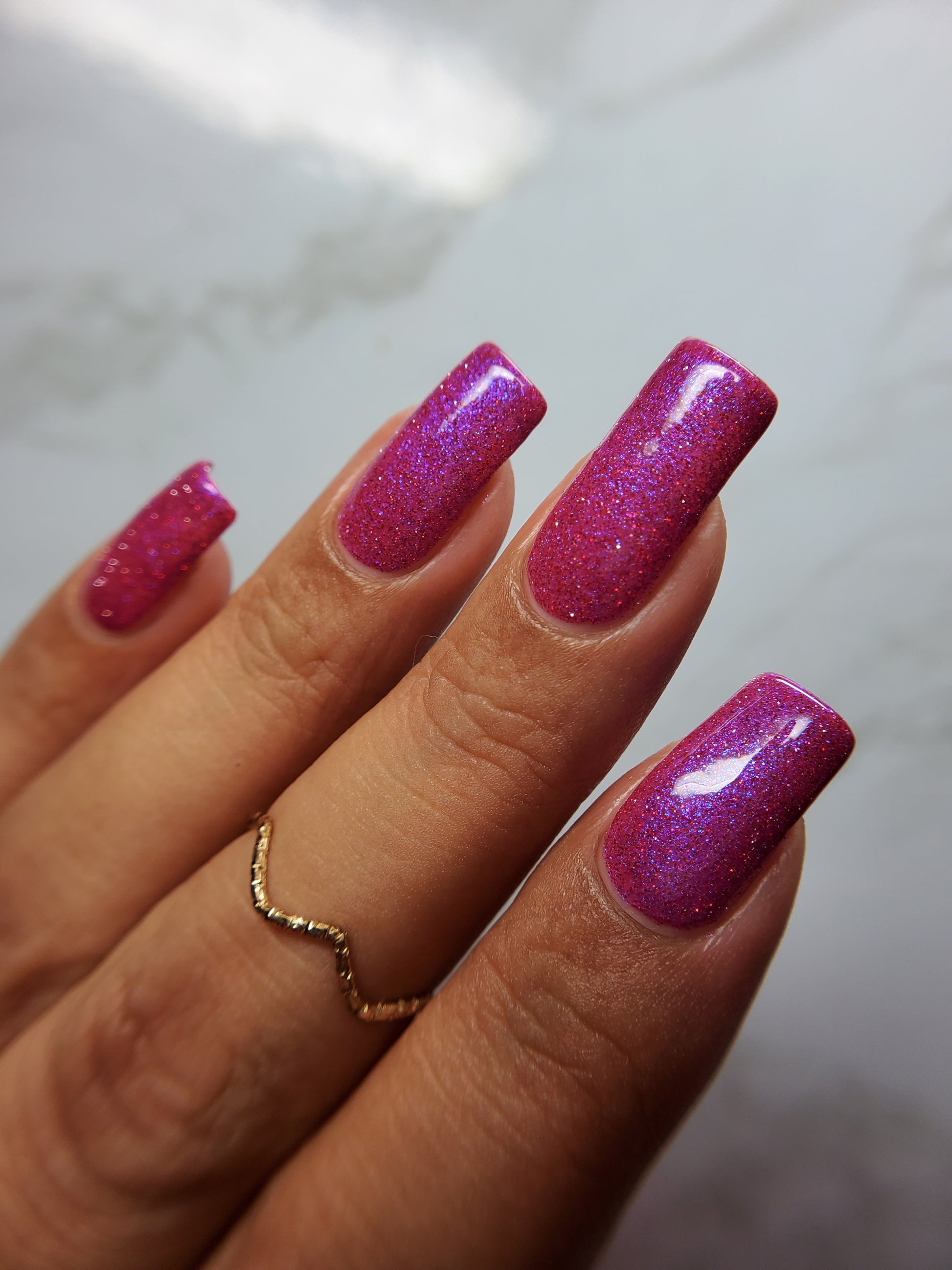 The Windy City - Pink Reflective Nail Polish - Glitter Nail Polish - PBE Exclusive - Dam Nail Polish