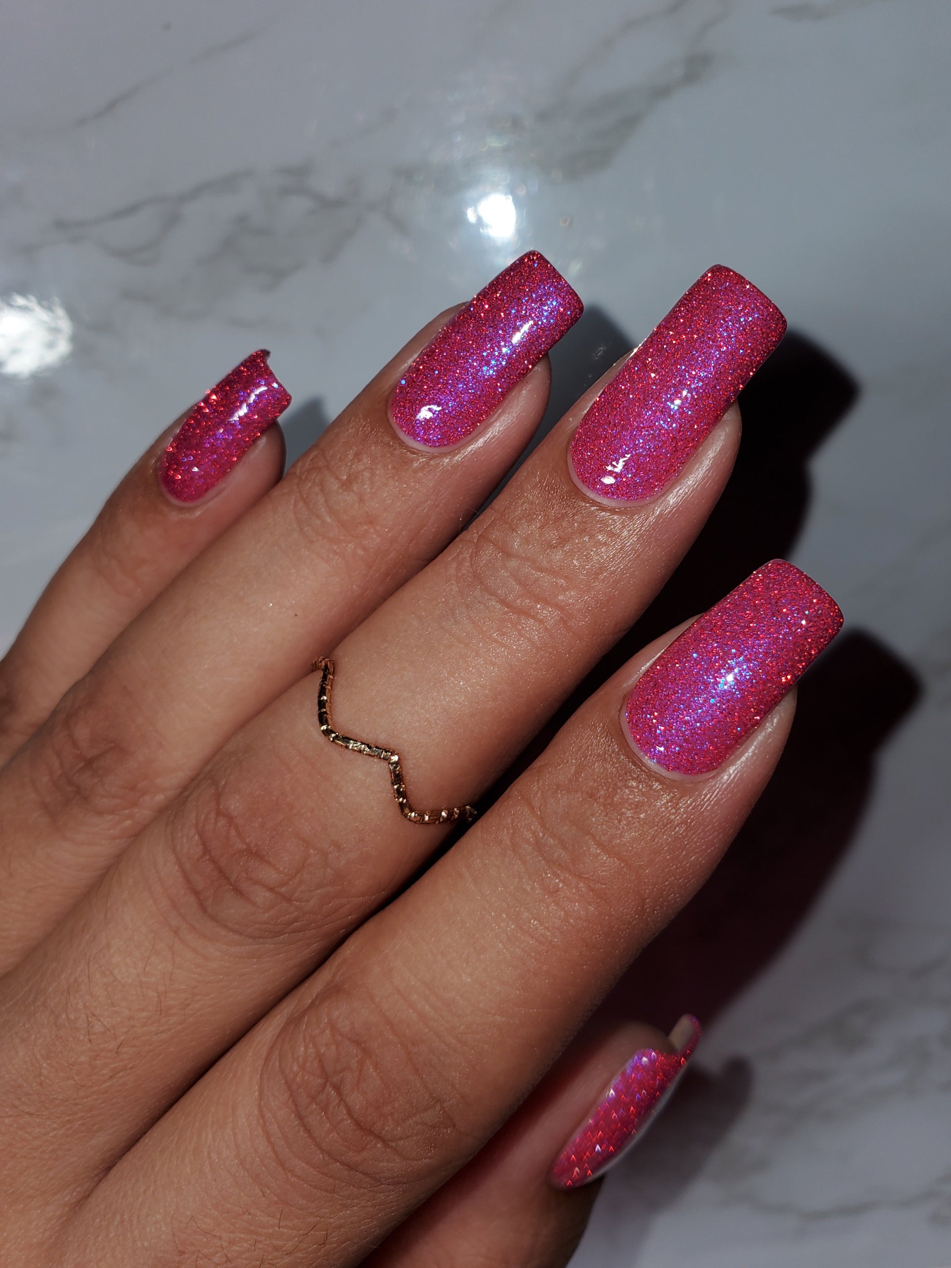 The Windy City - Pink Reflective Nail Polish - Glitter Nail Polish - PBE Exclusive - Dam Nail Polish