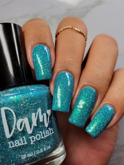 Chicago River - Teal Reflective Nail Polish - PBE Exclusive