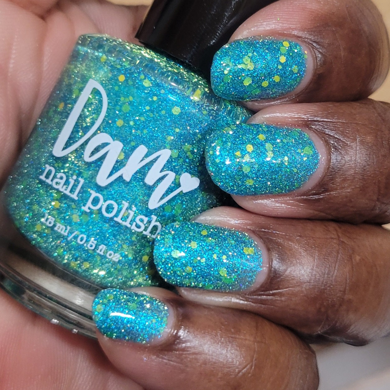 Naomi - Blue Reflective Nail Polish - Survivor Series - Dam Nail Polish