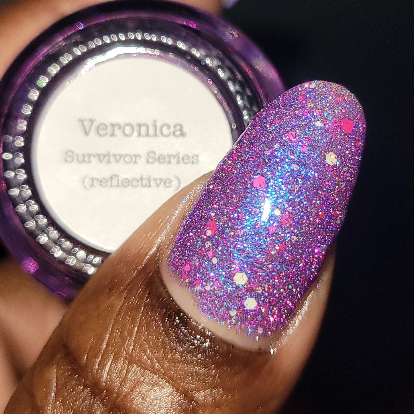 Veronica - Purple Reflective Nail Polish - Survivor Series