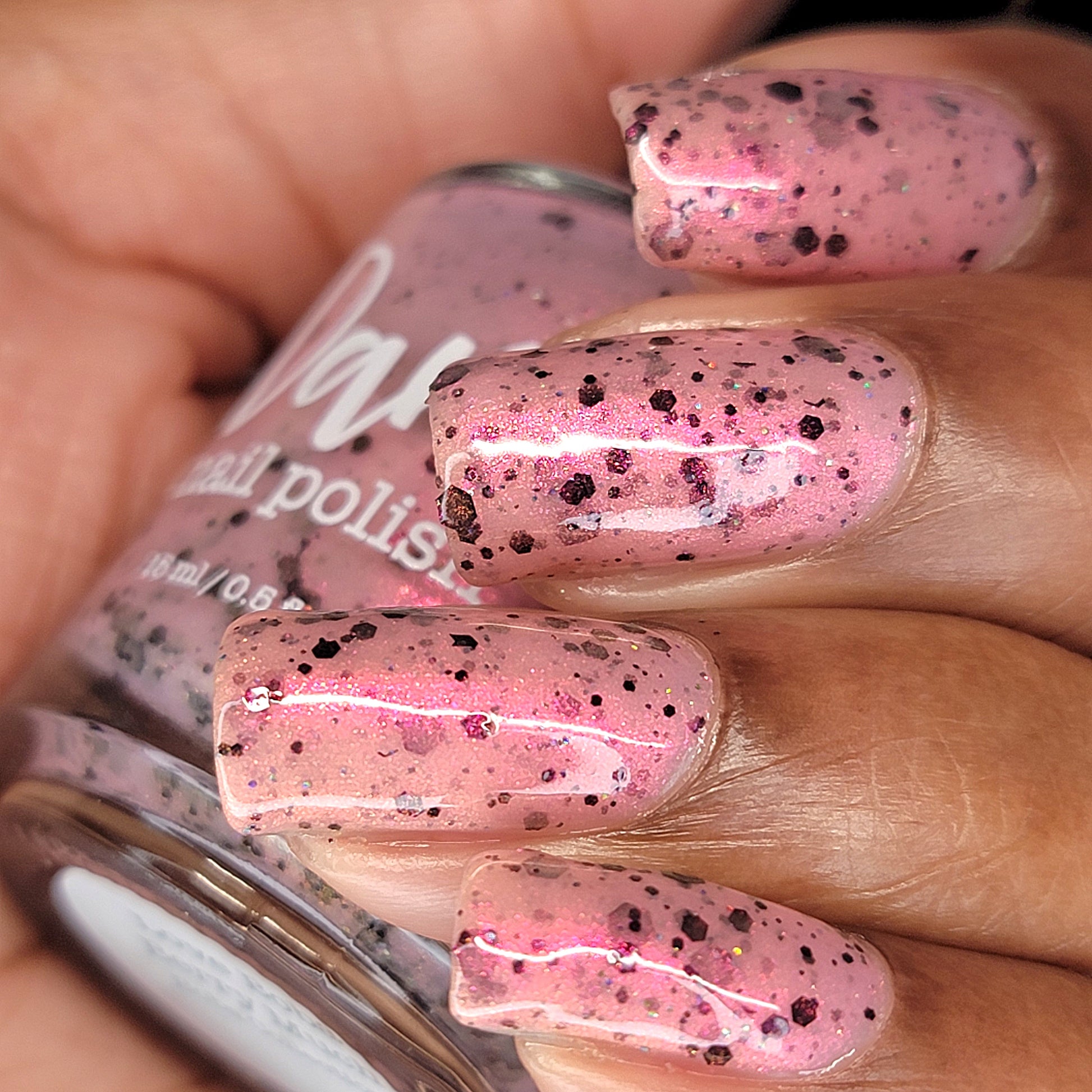 Love Boba Berry Much - Pink Crelly Nail Polish - Boba Collection - Dam Nail Polish