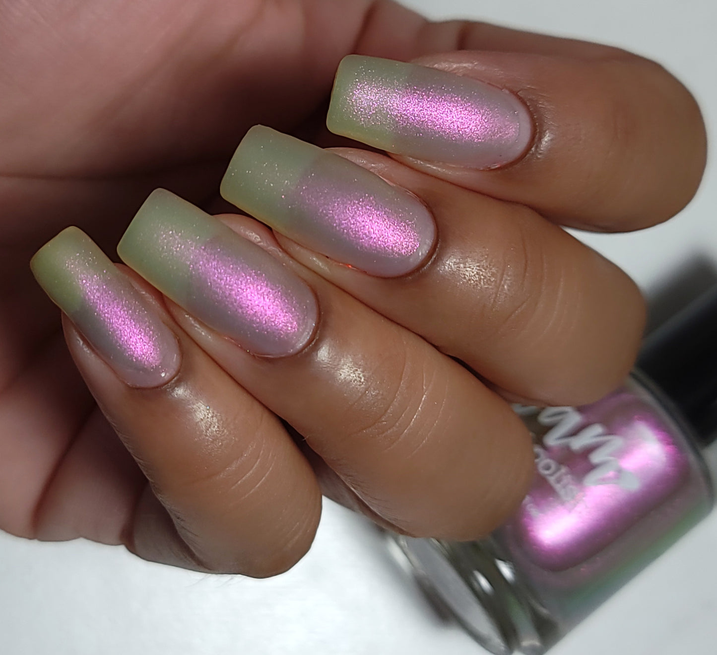 Don’t Kiss Your Sis - Pink Shimmer Nail Polish - Trust the Shimmer Collection