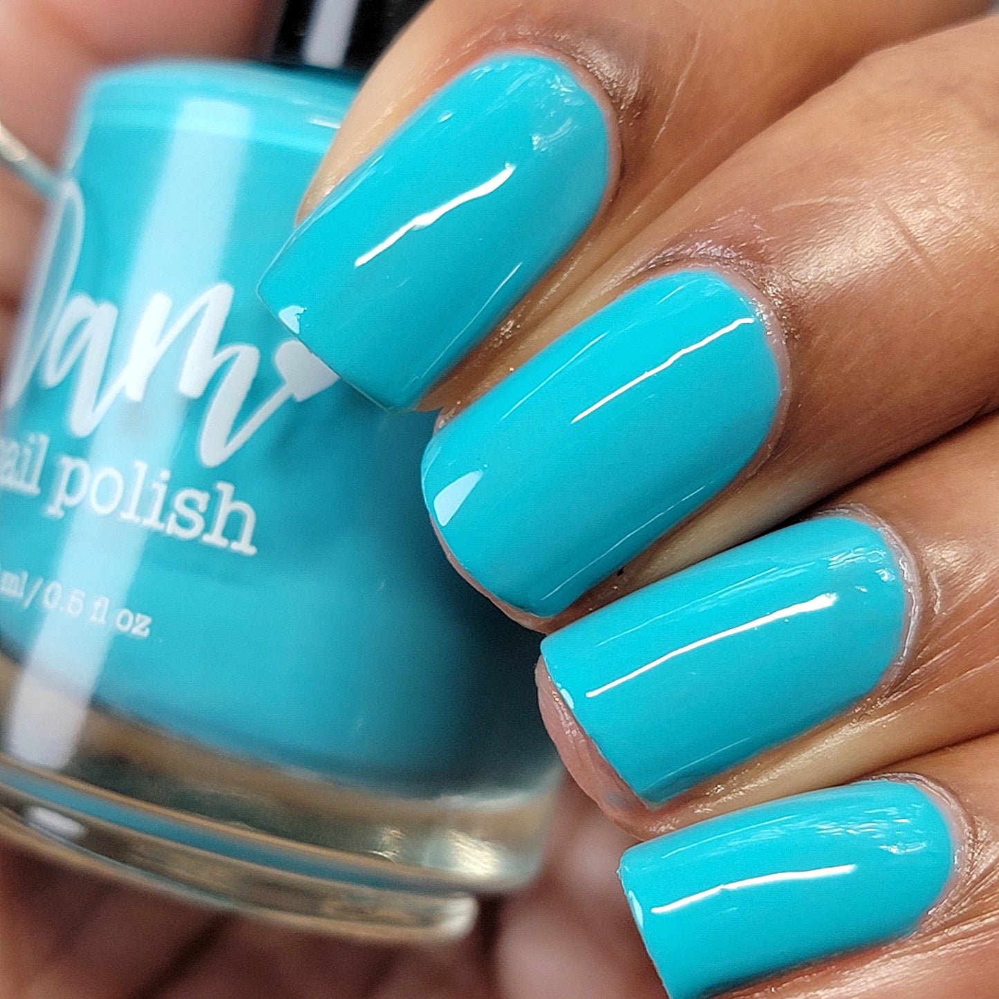 Third Scoops a Charm - Teal Creme Nail Polish - Limited Edition Creme Connection Facebook Group Custom