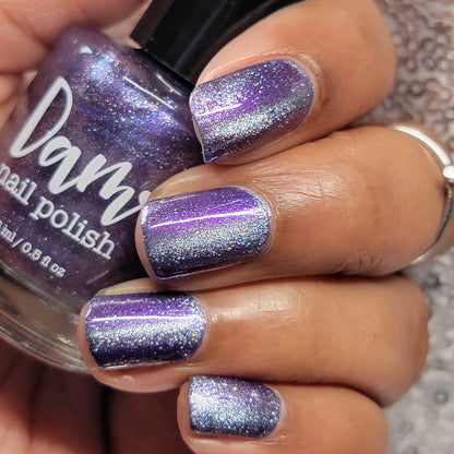 Grand Celebration - Purple Shimmer Magnetic Nail Polish - 10th Anniversary Trio - Dam Nail Polish