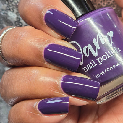 Big Eggplant Energy - Purple Nail Polish - Cream Nail Polish - Fall Nail Polish - Autumn Harvest Creams - Dam Nail Polish