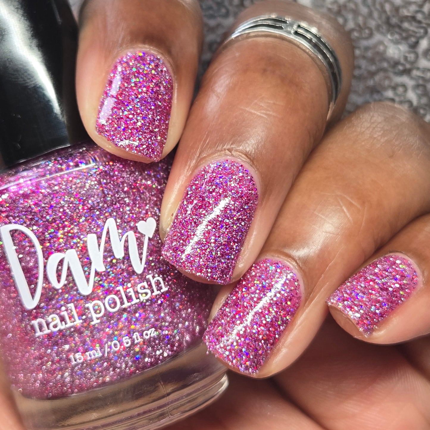 Love at First Bite - Purple Nail Polish - Reflective Glitter Nail Polish - Bitten Collection