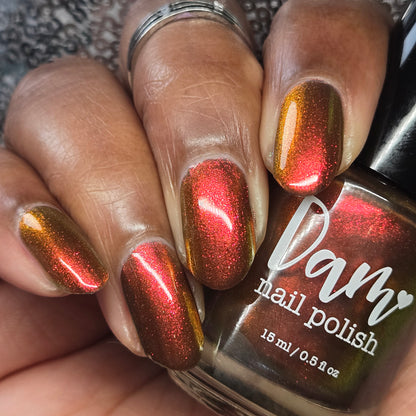 COMING SOON 10/9: Little Firefox - Brown Nail Polish - Shimmer Nail Polish - Pawsitively Polished Facebook Group Exclusive 2026