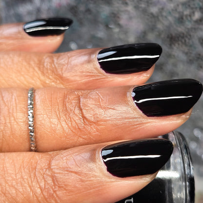 COMING SOON 10/9: Tolopea - Black Nail Polish - Cream Nail Polish - Creme Connection Facebook Group Exclusive 2026