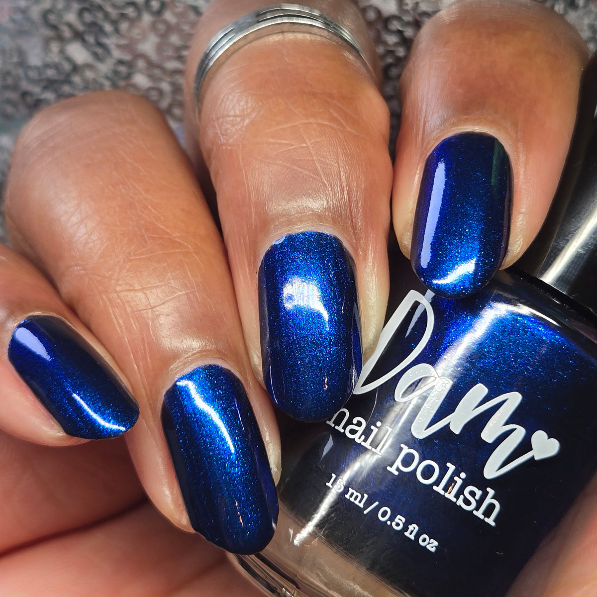 COMING SOON 10/9: Thunderbolt - Black Nail Polish - Shimmer Nail Polish - Polished Jewel Society Facebook Group Exclusive 2026