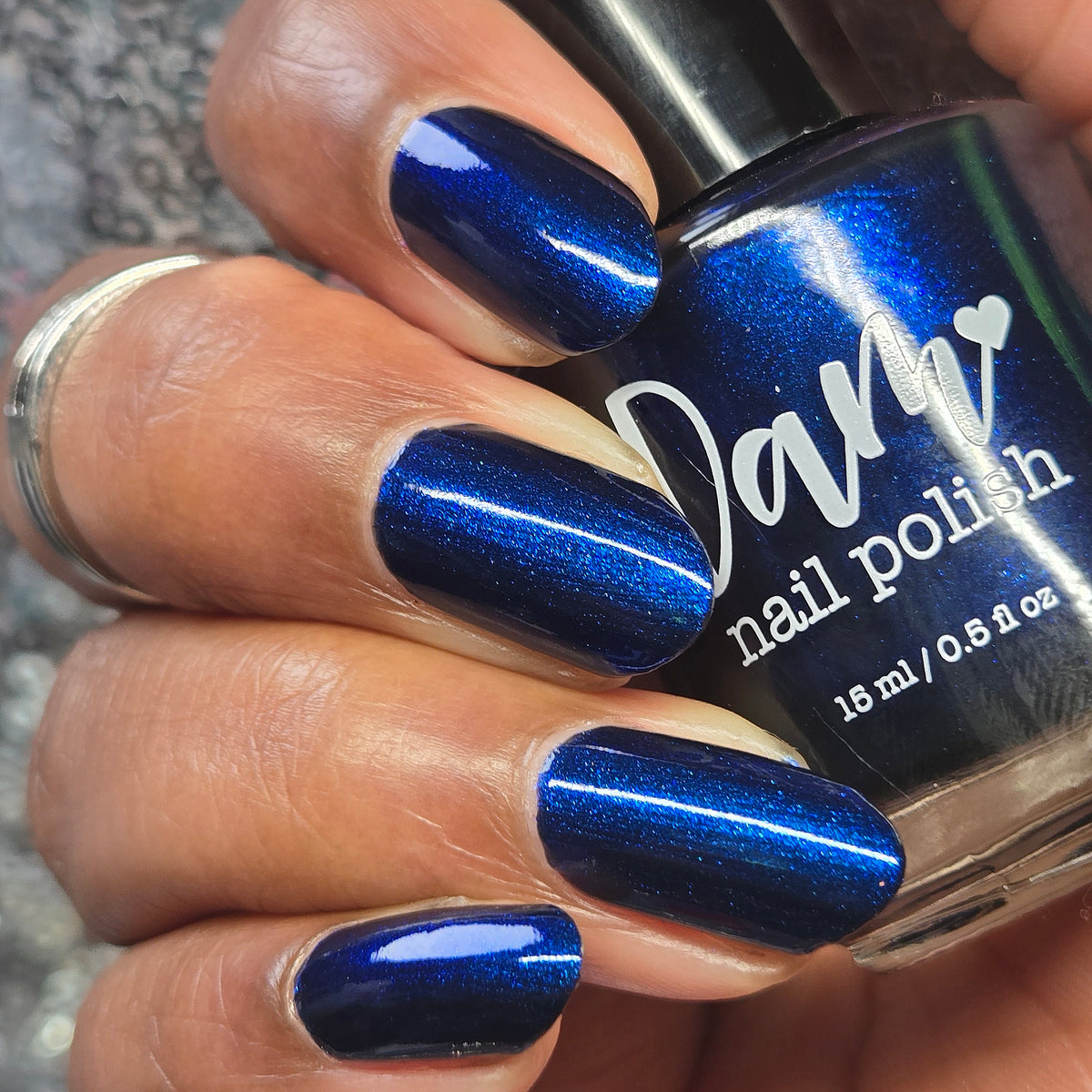 COMING SOON 10/9: Thunderbolt - Black Nail Polish - Shimmer Nail Polish - Polished Jewel Society Facebook Group Exclusive 2026