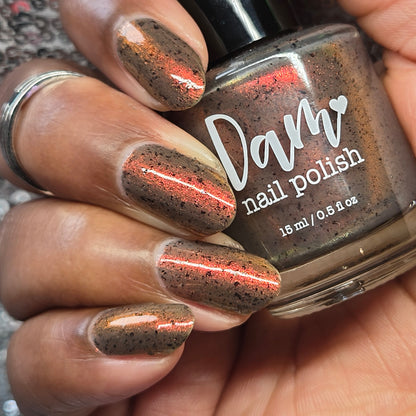 COMING SOON 10/9: Boo-kworm - Gray Nail Polish - Shimmer Nail Polish - Crelly Nail Polish - Falloween Polish Lovers Facebook Group Exclusive 2026