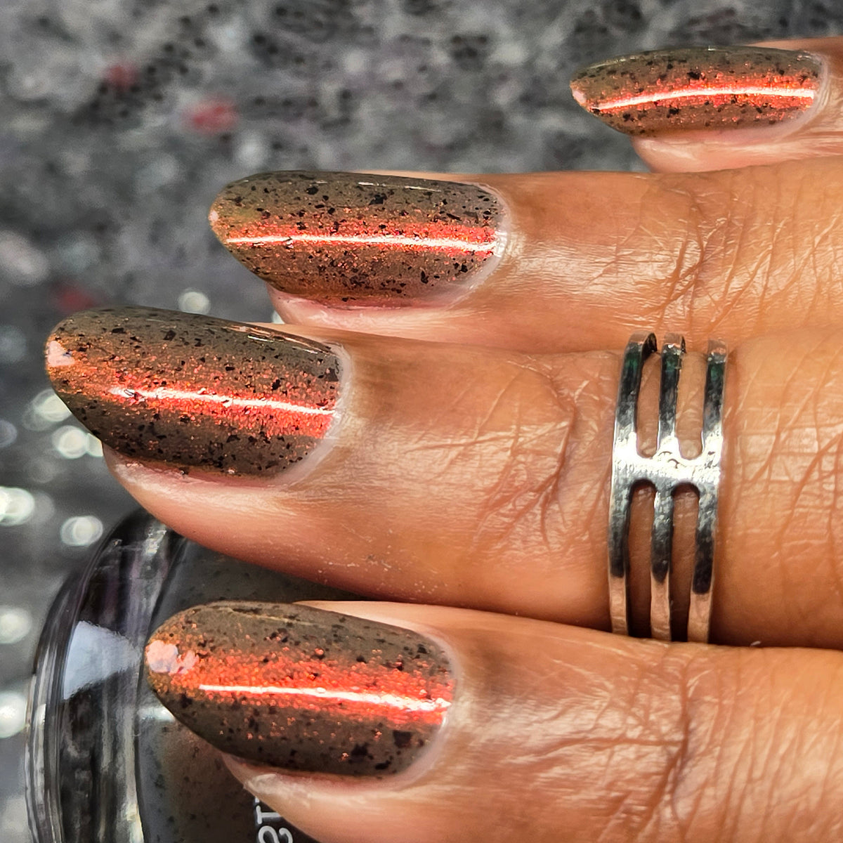 COMING SOON 10/9: Boo-kworm - Gray Nail Polish - Shimmer Nail Polish - Crelly Nail Polish - Falloween Polish Lovers Facebook Group Exclusive 2026