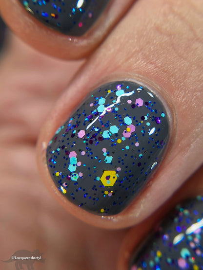 COMING SOON 10/9: Wish Upon a Moon - Blue Nail Polish - Topper Nail Polish - Keep Your Toppers On Facebook Group Exclusive 2026