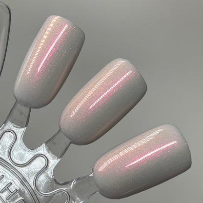 Shiba Scream - White Nail Polish - Shimmer Nail Polish - Midwest Shiba Inu Rescue Charity Polish