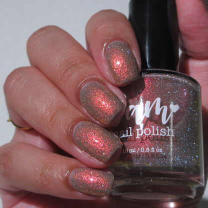 Shall We Have A Seance? - Gray Nail Polish - Reflective Nail Polish - Ghostly Collection - Halloween 2025 - Dam Nail Polish