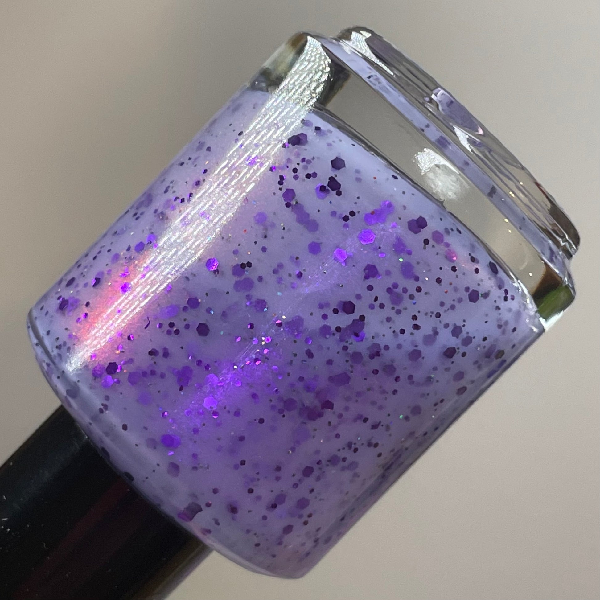 Taro Tea Wannabe - Light Purple Crelly - Glitter Nail Polish - Shimmer Nail Polish - Sweet Sips Collection - Dam Nail Polish