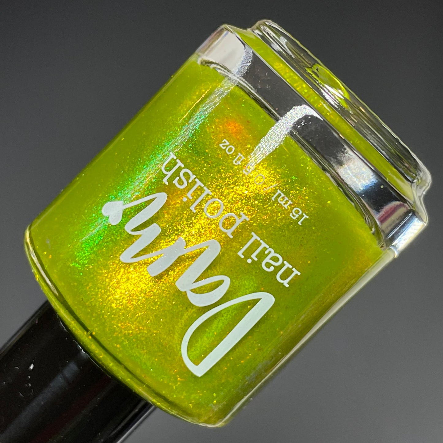 Just Mossing Around - Yellow Nail Polish - Shimmer Nail Polish - The Secret Fairy Garden - Dam Nail Polish
