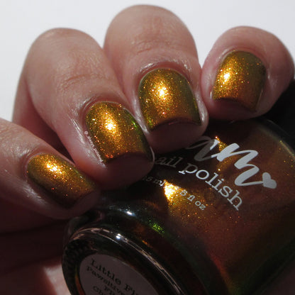 COMING SOON 10/9: Little Firefox - Brown Nail Polish - Shimmer Nail Polish - Pawsitively Polished Facebook Group Exclusive 2026