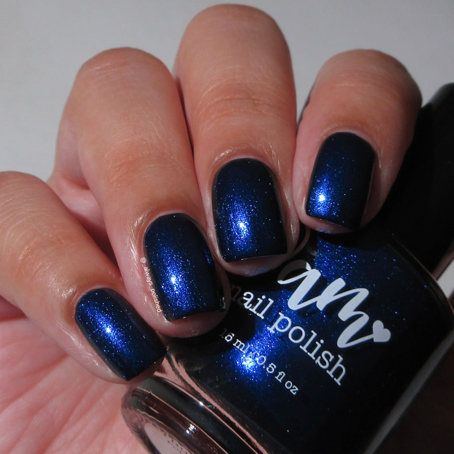 COMING SOON 10/9: Thunderbolt - Black Nail Polish - Shimmer Nail Polish - Polished Jewel Society Facebook Group Exclusive 2026