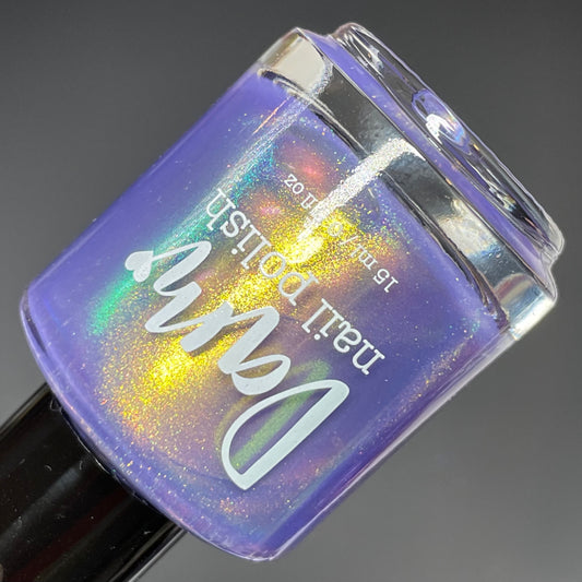 A Fairy Good Time - Purple Nail Polish - Shimmer Nail Polish - The Secret Fairy Garden - Dam Nail Polish