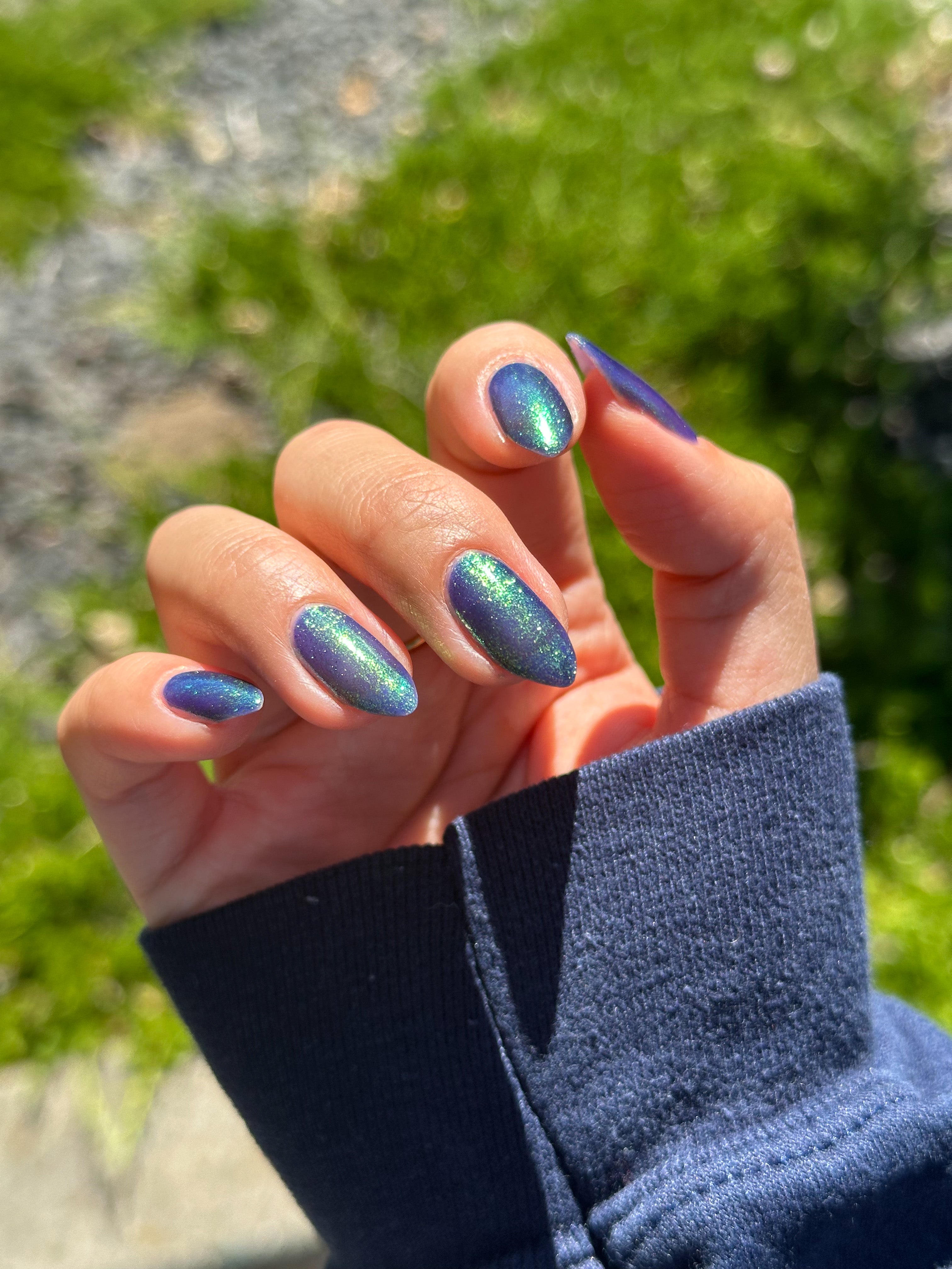 DOWLUCK SONATAワームカラー Sandman - Blurple Purple Shimmer Nail Polish - Bonus Track Collection