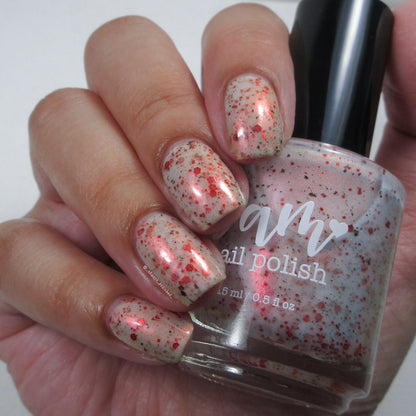 Haunted Hurricane - White Nail Polish - Crelly Nail Polish - Ghostly Collection - Halloween 2025 - Dam Nail Polish