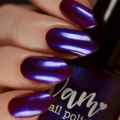 COMING SOON 10/9: Roses Are Red, Love Songs Are Blue - Red Nail Polish - Shimmer Nail Polish - Red Polish Society Facebook Group Exclusive 2026
