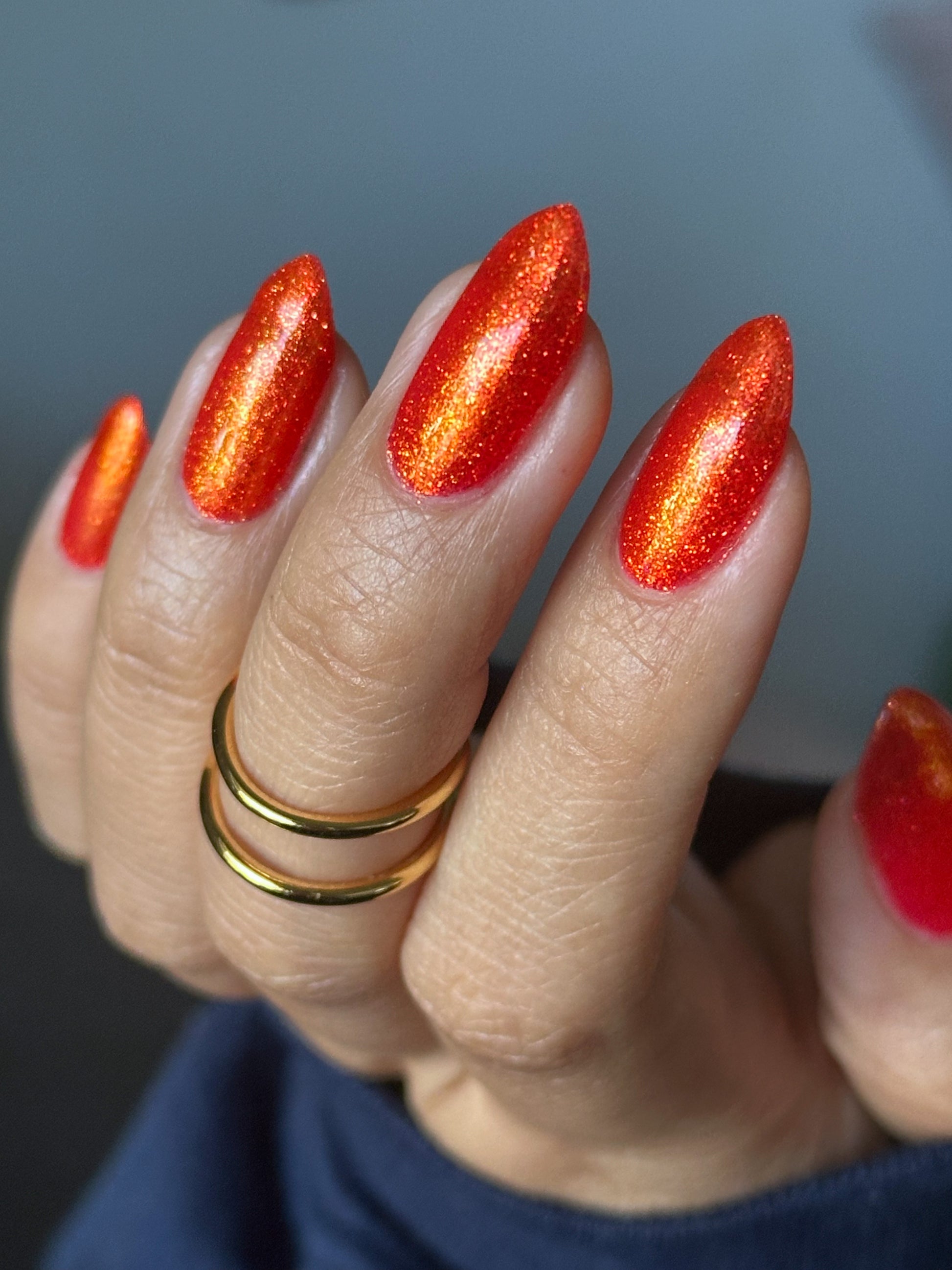 Dani Cali - Red Shimmer Nail Polish - Bonus Track Collection - Dam Nail Polish