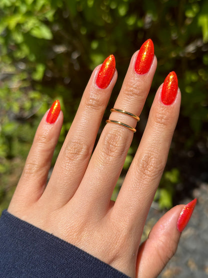 Dani Cali - Red Shimmer Nail Polish - Bonus Track Collection - Dam Nail Polish